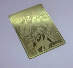 Goku Super Saiyan Max Power Dragon Ball Z Metal Gold Etched Trading Card Tc3 - Image 4