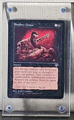 ⚫ MTG 🪄 Shallow Grave ✨ Mirage 🔮 Magic the Gathering - Image 3