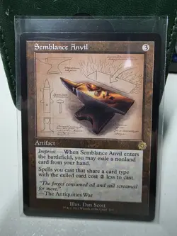 Semblance Anvil - Schematic Retro Frame - Brothers War - BRR MTG - Image 1