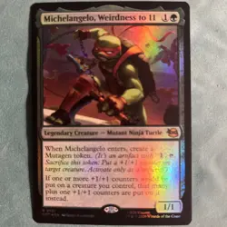 Michelangelo, Weirdness to 11 (FOIL) - MTG: Teenage Mutant TMNT - Image 1