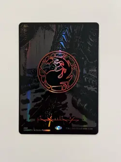 Mountain Phyrexian Full Art (Oil Slick Raised Foil) Phyrexia: All Will Be NM - Image 1