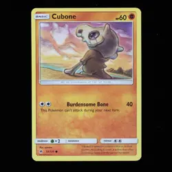 Pokemon TCG Cubone 57/131 Forbidden Light Common Regular Card 2018 NM - Image 1
