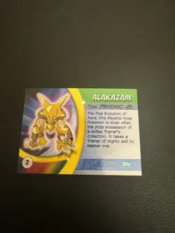 ALAKAZAM Advanced Challenge POKEMON Non-Holo 2004 TOPPS Trading Card #2 - Image 3