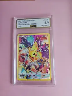 Pokemon Crown Zenith Pikachu Full Art 160/159 Secret Rare AGS 9.5 Mint+ - Image 1
