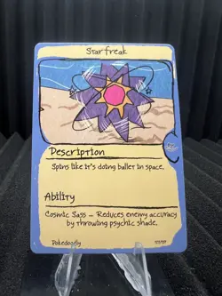 Starfreak (Starmie) #121 - First Edition First Print PokeDoodly Fan Art- Pokemon - Image 1