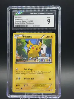 Pokemon TCG Roaring Skies Build-A-Bear Workshop Pikachu 20/108 CGC Mint 9 - Image 1