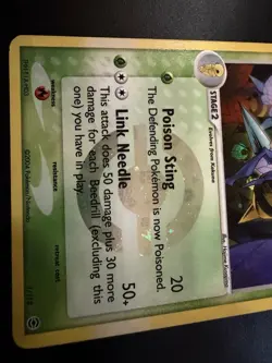 Pokemon TCG Beedrill Reverse Holo Rare 1/112 FireRed & LeafGreen 2004 Pokeball - Image 3