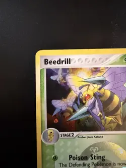 Pokemon TCG Beedrill Reverse Holo Rare 1/112 FireRed & LeafGreen 2004 Pokeball - Image 5