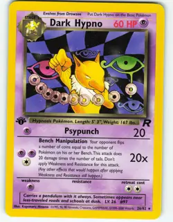 Dark Hypno - 1st Edition - 26/82 Team Rocket - Pokemon TCG - 2000 - Image 1