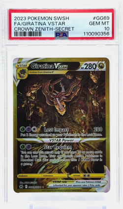 Pokemon Giratina VSTAR Crown Zenith Alt Art GG69/GG70 PSA 10 Gem Mint TCG - Image 1