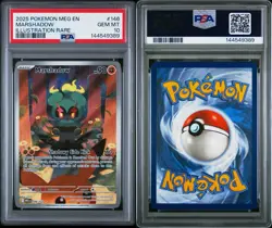 2025 POKEMON MEG EN-MEGA EVOLUTION ILLUSTRATION RARE #146 MARSHADOW PSA 10 - Image 3