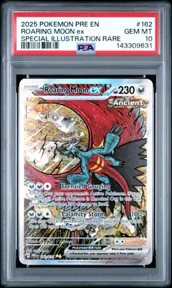 PSA 10 - 2025 Pokemon Prismatic Evolutions ROARING MOON EX #162 - Image 1