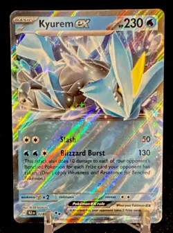 Pokemon Kyurem EX Full Art Holo 028/086 Sv: Black Bolt 230HP Double Rare Basic - Image 1