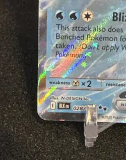 Pokemon Kyurem EX Full Art Holo 028/086 Sv: Black Bolt 230HP Double Rare Basic - Image 5