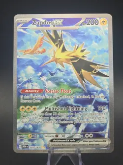 2023 Pokemon 151 SIR Zapdos ex 202/165 English Scarlett & Violet Pack Fresh - Image 1