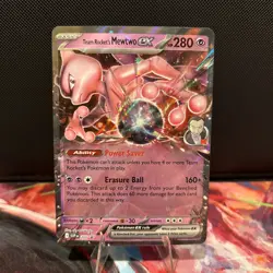 Team Rocket's Mewtwo ex SVP 205 - Pokemon Scarlet & Violet Black Star Promo NM - Image 1