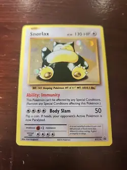 Pokemon TCG - Snorlax - XY179 - Holo Black Star Promo - Image 1