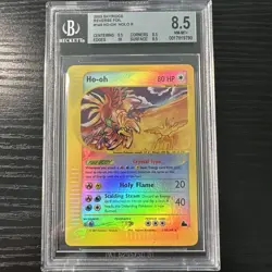 Ho-oh 149/144 Rev Holo Rare Skyridge 2003 Beckett WOTC Vintage Pokemon - Image 1