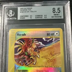Ho-oh 149/144 Rev Holo Rare Skyridge 2003 Beckett WOTC Vintage Pokemon - Image 2