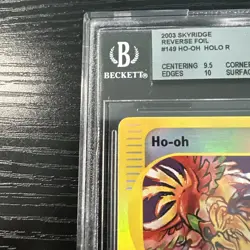 Ho-oh 149/144 Rev Holo Rare Skyridge 2003 Beckett WOTC Vintage Pokemon - Image 4