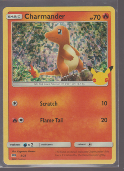 Pokemon TCG Charmander 009/025 McDonald's 25th Anniversary Holo - Image 1