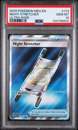[LOW POP] PSA 10 NIGHT STRETCHER ULTRA RARE 2025 POKEMON MEGA EVOLUTION #173 - Image 1