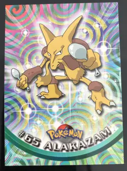 Topps Pokemon Alakazam #65 TV Animation Series Vintage Near Mint - Image 1