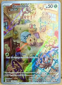 Bramblin 198/193 Sv02: Paldea Evolved Illustration Rare Full Art Holo Pokemon - Image 1