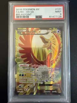 Ho-Oh EX 121/122 Holo Full Art Pokemon TCG XY Breakpoint BKP 2016 English PSA 9 - Image 1