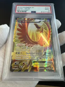 Ho-Oh EX 121/122 Holo Full Art Pokemon TCG XY Breakpoint BKP 2016 English PSA 9 - Image 2