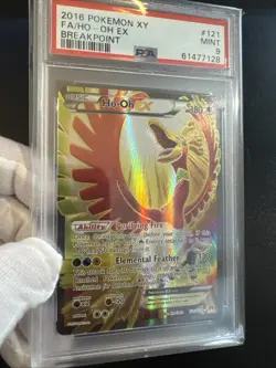 Ho-Oh EX 121/122 Holo Full Art Pokemon TCG XY Breakpoint BKP 2016 English PSA 9 - Image 4