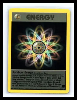 💥 Pokemon Rainbow Energy 80/82 Rare Wizards Special Energy TCG 2000 Non Holo - Image 1