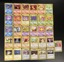 Vintage Pokemon TCG Team Rocket Unlimited Lot of 31 No Duplicates WOTC 1999 - Image 1