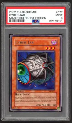 Yu-Gi-Oh! - PSA 9 1st Edition Cyber Jar 077 - Magic Ruler - MINT - PSA9 - Image 1