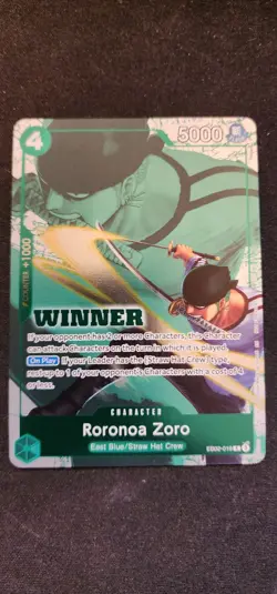 Roronoa Zoro (Winner Pack 2025 Vol. 3) EB02-019 One Piece Promotion Foil MINT - Image 1