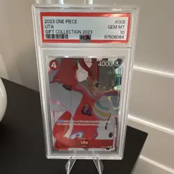 Bandai Uta #005 Gift Collection 2023 Promo Foil One Piece CCG PSA 10 - Image 1