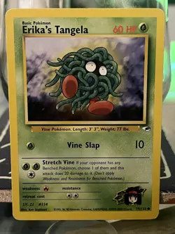 Pokemon TCG Erika's Tangela Gym Heroes 79/132 Regular Unlimited Common - Image 1
