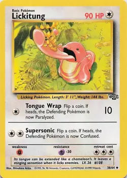 Lickitung 38/64 Jungle Uncommon - Pokemon TCG - LP - Image 1