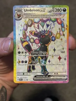 Pokemon Prismatic Evolutions Umbreon ex 176 SVP176 Figure Collection Promo NM - Image 1