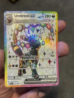 Pokemon Prismatic Evolutions Umbreon ex 176 SVP176 Figure Collection Promo NM - Image 5