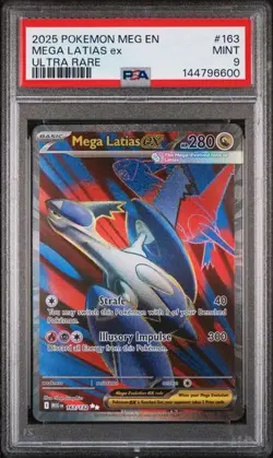 PSA 9 MEGA LATIAS ex ULTRA RARE 2025 POKEMON MEG EN-MEGA EVOLUTION #163 - Image 1
