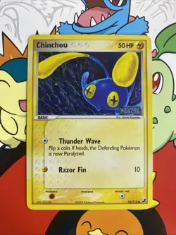 Pokemon TCG Chinchou EX Unseen Forces Stamped Holo Near Mint Condition 52/115 - Image 1