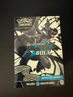 FACTORY SEALED Pokemon Black Bolt Booster Bundle 6 Packs Zekrom Art - Image 1