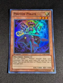 Yugioh - Photon Pirate ZTIN-EN006 1st Edition Super Rare NM - Image 1