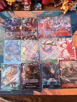 One Piece Alt Arts Lot of 12 English AA SEC OP13 OP14 Carrying On His Will - Image 1