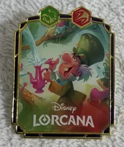 Disney Lorcana Archazia's Island Mad Hatter Unruly Eccentric Promo Pin - NEW - Image 1