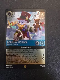 Mint Condition Disney Lorcana Scrooge McDuck Reformed Ebenezer Cold Foil - Image 1