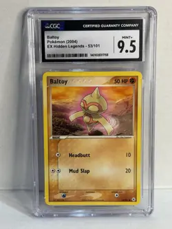 CGC 9.5 Baltoy 53/101 EX Hidden Legends 2004 Pokemon Card Mint+ - Image 1