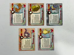 LOT OF 5 POKEMON CARDS TOPPS BLACK LABEL WARTORTLE 08 NIDOKING 34 FEAROW MP-HP - Image 2