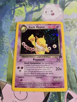 NM+ Dark Hypno Holo 9/81 Team Rocket Pokemon Card - Image 1